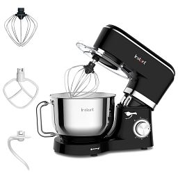 Instant 6.3-quart Black Stand Mixer with food and text power performer
